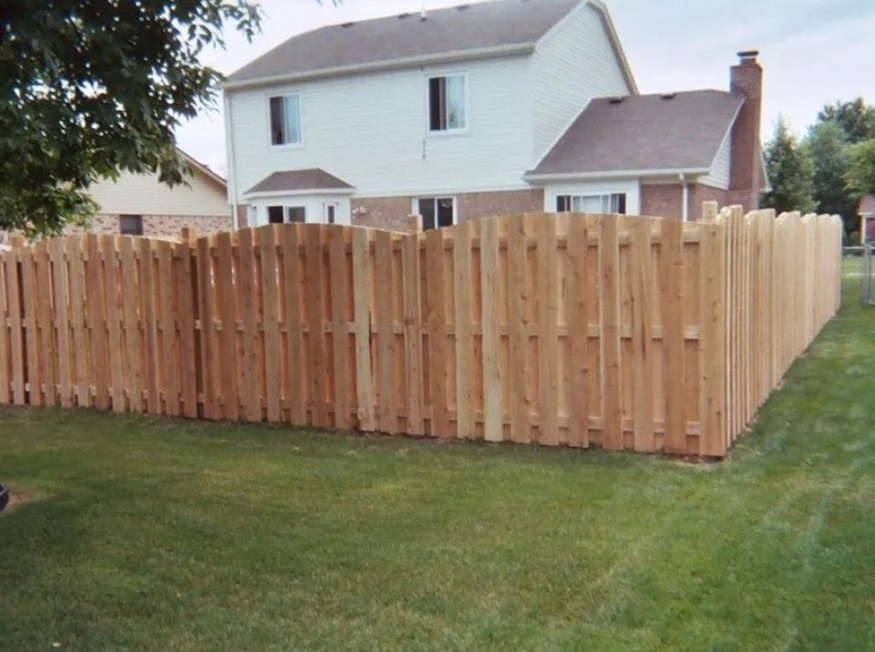 wood fence installation
