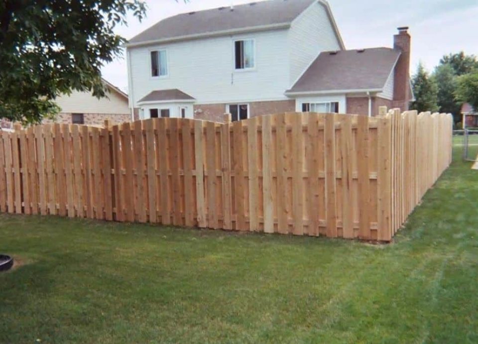 wood fence installation